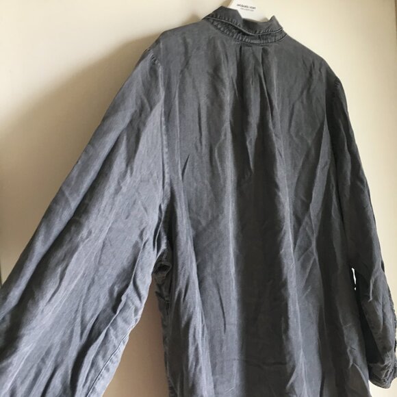 D/C Jeans Flowy Coastal Cowgirl Studded Cotton Button Up Dress Shirt - Picture 8 of 16